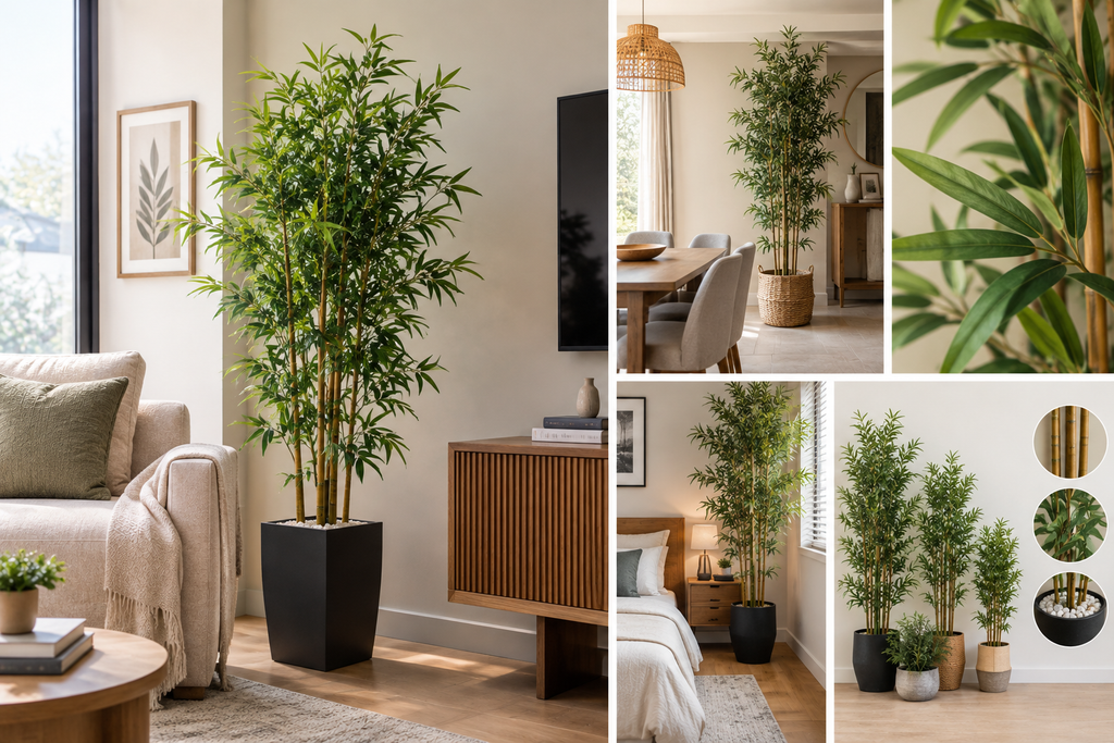 Bambú artificial para interior: ideas de decoración y consejos para elegirlo