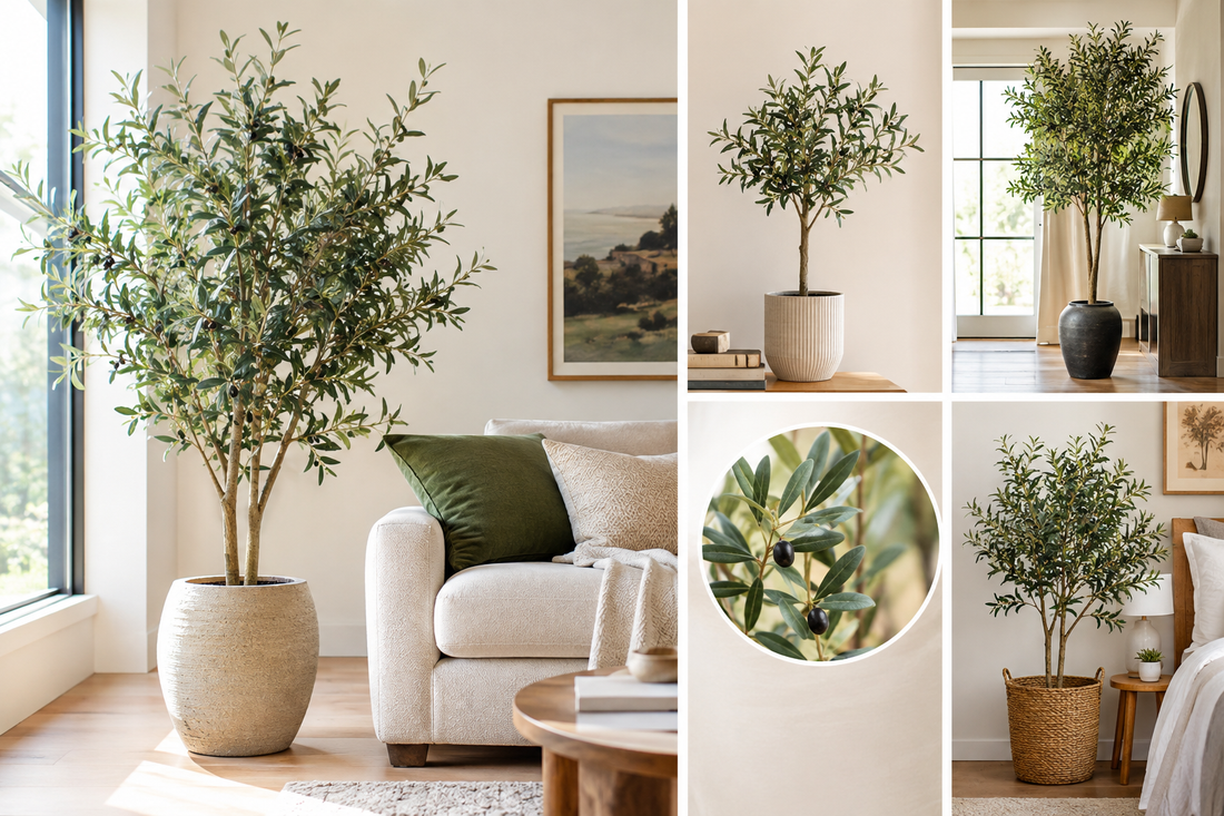 Cómo decorar con un olivo artificial: estilos, tamaños y dónde colocarlo
