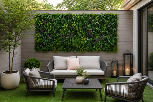7 ideas para decorar tu jardín este verano con jardines verticales artificiales
