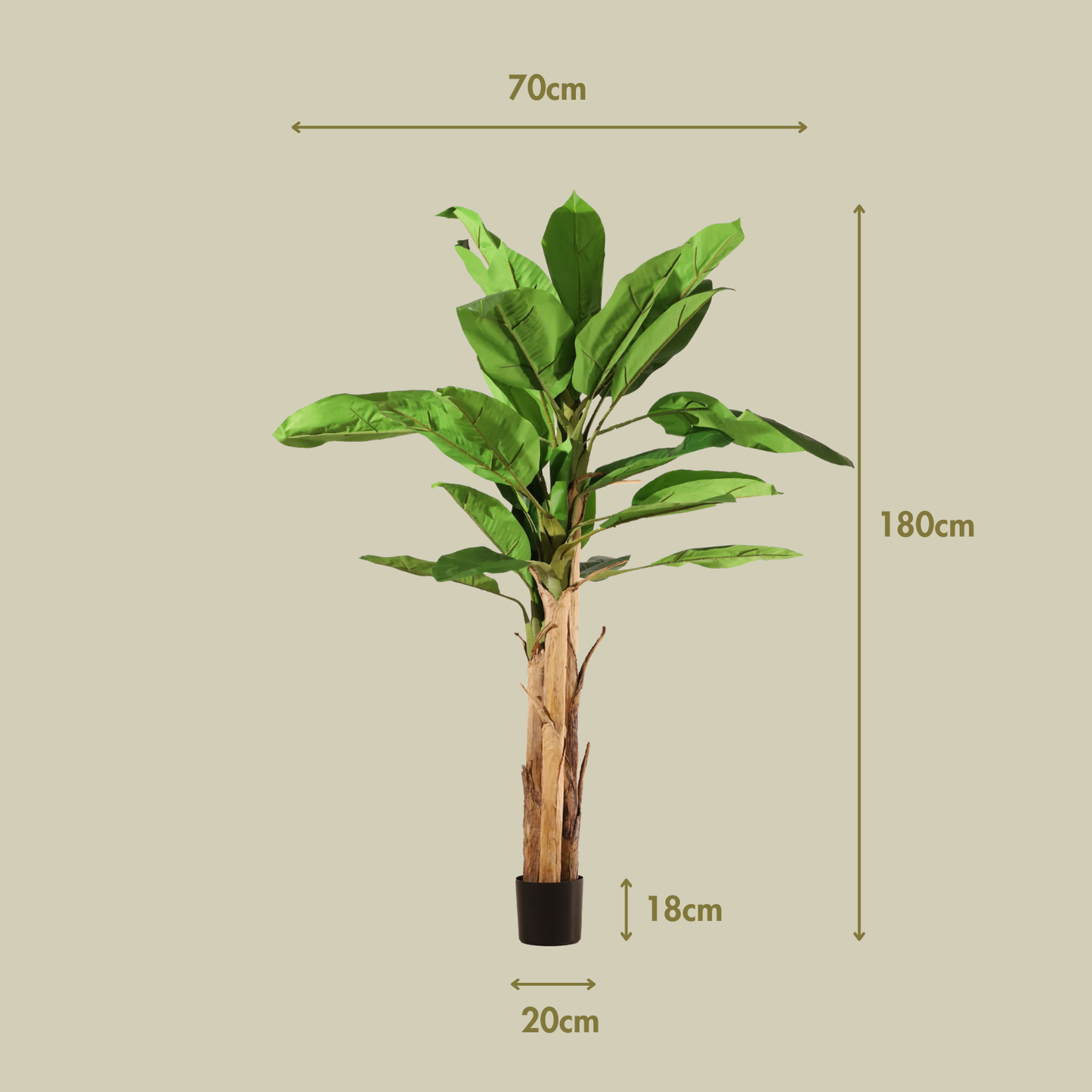 Bananera ignífuga 180 cm
