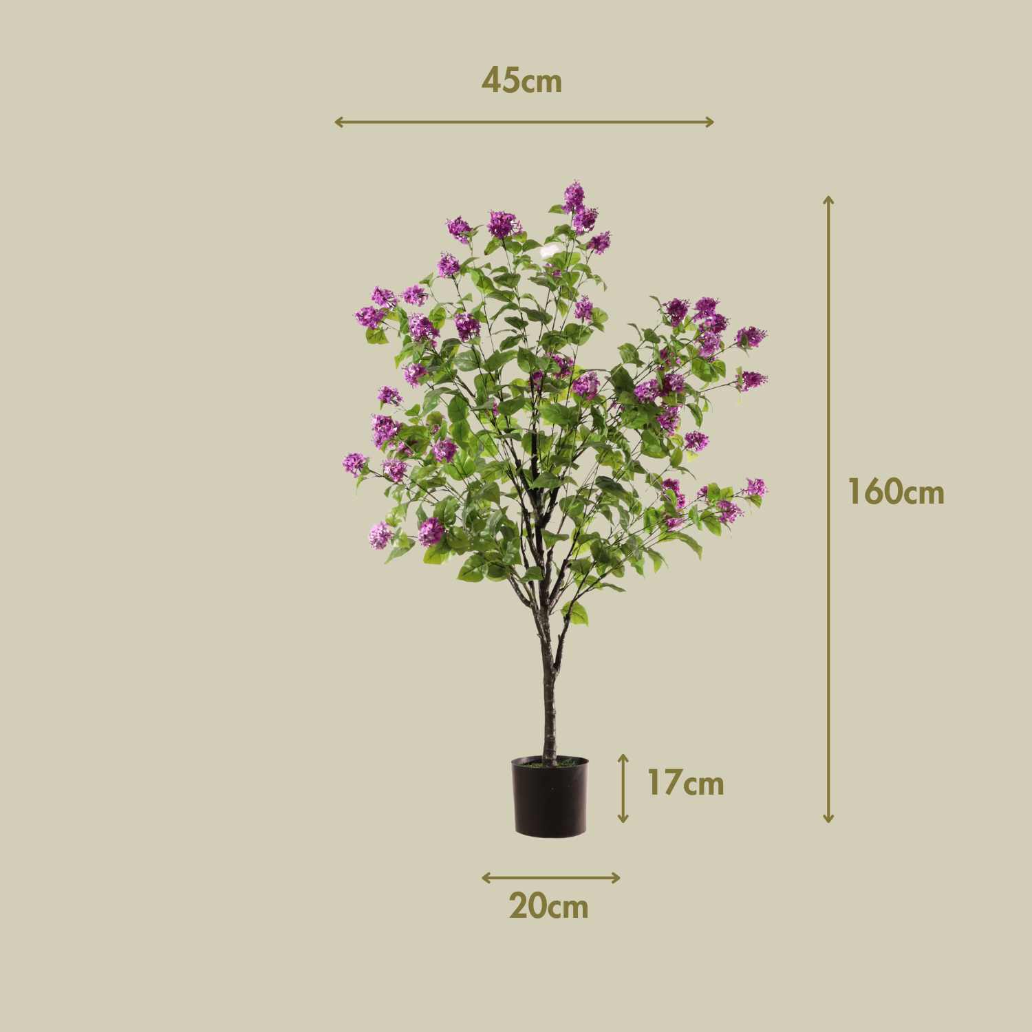 Hortensia paniculata morada 160 cm